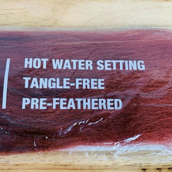 Hair Extension Twist Braid & Loc 20 Inch Red Pre-Feathered Halloween - Picture 5 of 9